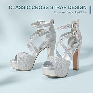 Amazon.com | IDIFU Women's IN5 Charcy Crisscross Strappy